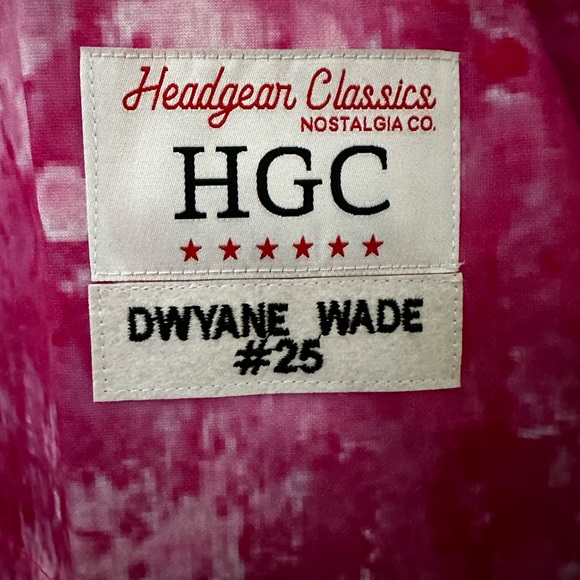 NWT Dwayne Wade Alternate Pink/White HS Jersey Size Small Headgear Classics - Picture 4 of 6